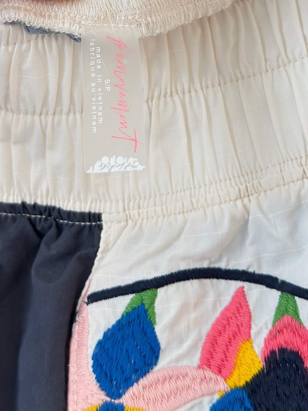 FP Movement by Free People White Floral-Print Athletic Shorts - Picture 6 of 6